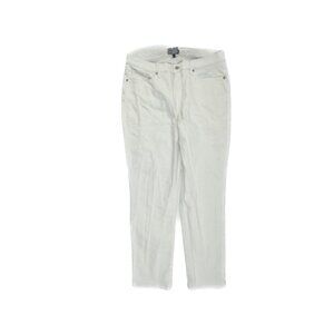Banana Republic Straight Leg Women's‎ size 16 Long White Denim jeans